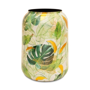 Leaves themed cobalt pot - vase big size