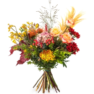 Premium autumn bouquet in layers